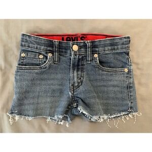 Levi's 511 Blue Jean Cutoff Short Shorts Ladies 25x2 Fit Stretchy Beach Cute!